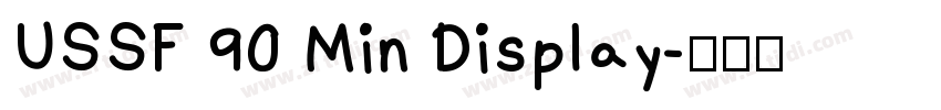 USSF 90 Min Display字体转换